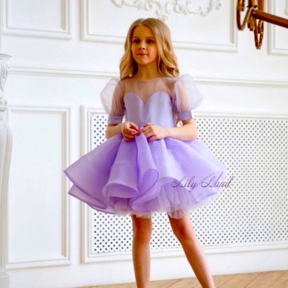 Lily Land lavender party pageant dress